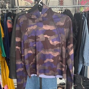 Athleta Purple Camouflage Hoodie